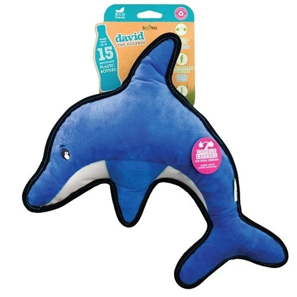David the Dolphin Beco L: Il Peluche Indistruttibile per Cani Grandi