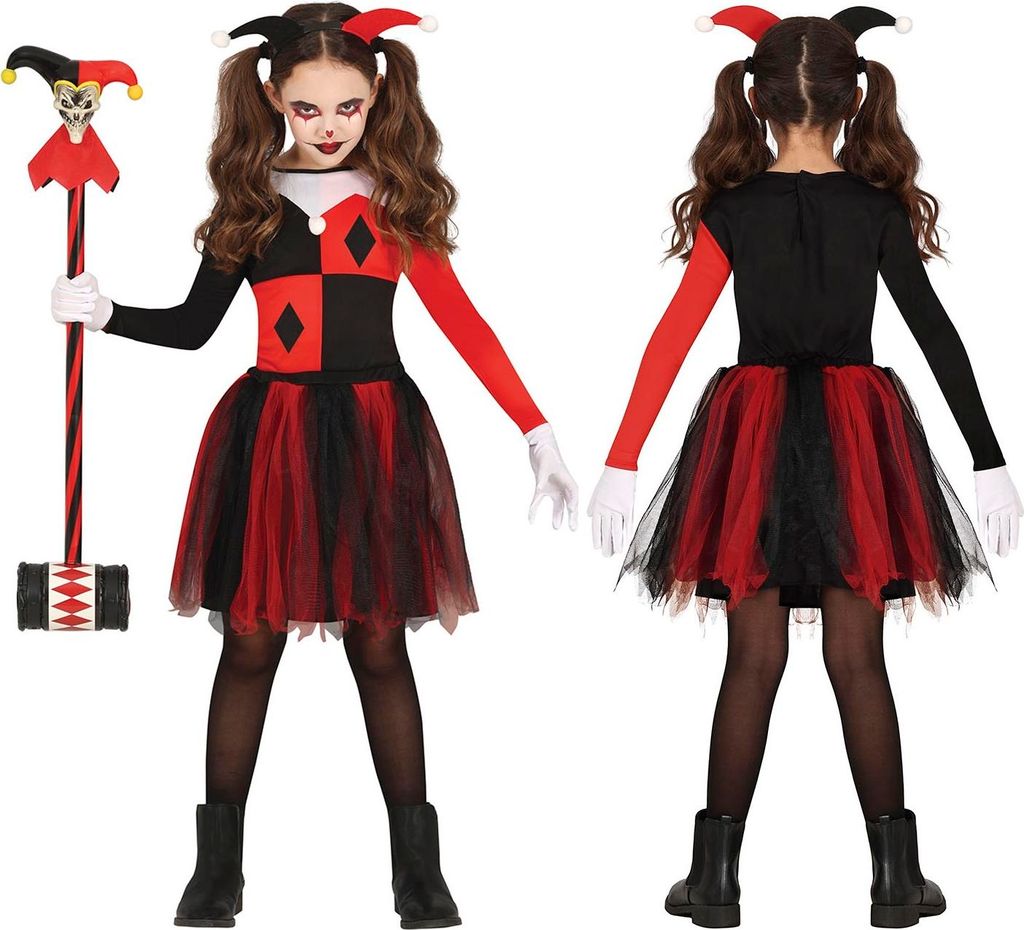 Harley Harlekin Halloweenkostüm 3-4 Jahre