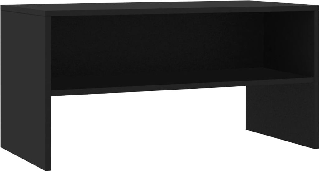 vidaXL Szafka pod TV czarna 80x40x40 cm materiał Zdjęcie produktu 