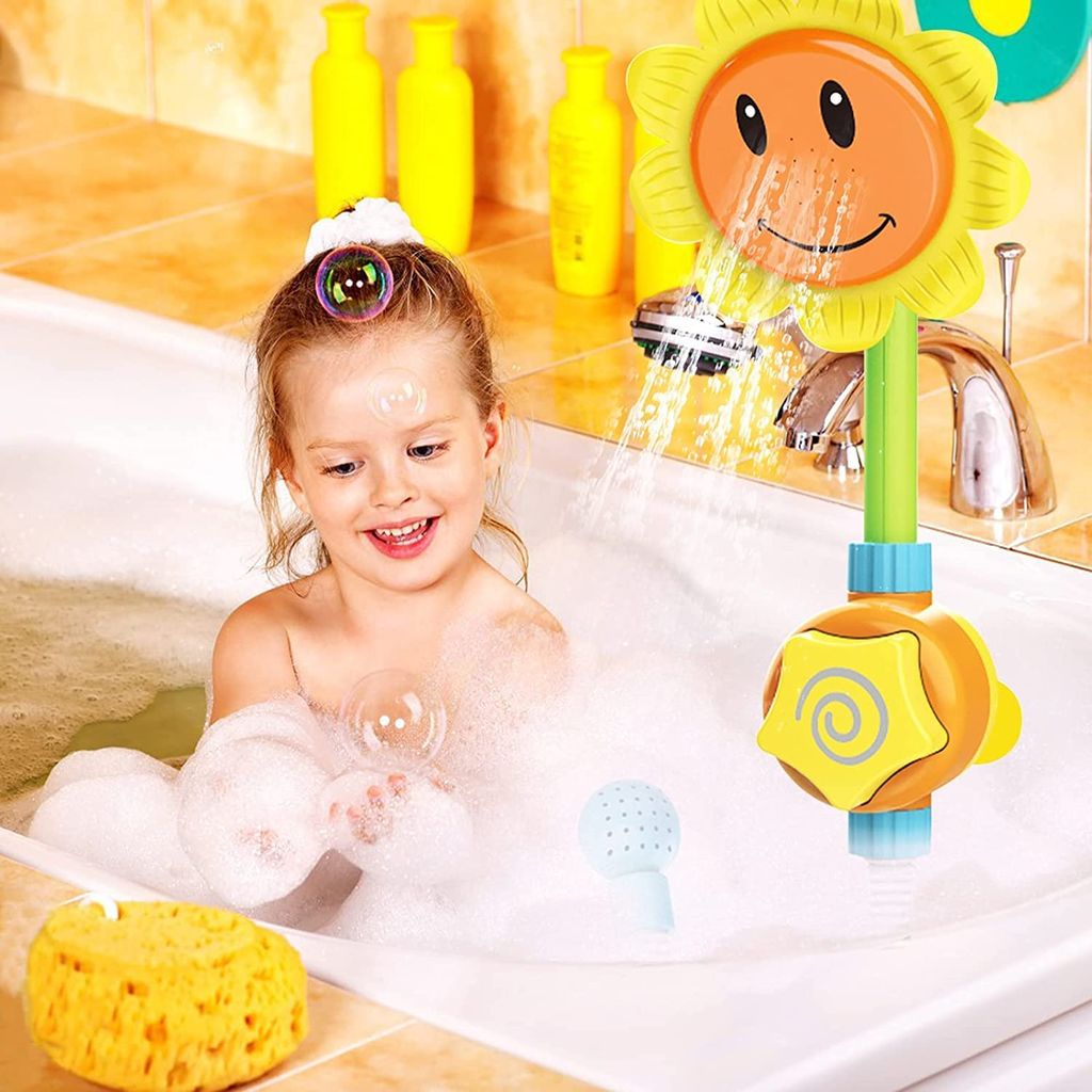 Sonnenblume Baby Wasserspielzeug Badewanne Bad Spielzeug Wasser Dusche Kinder DE 