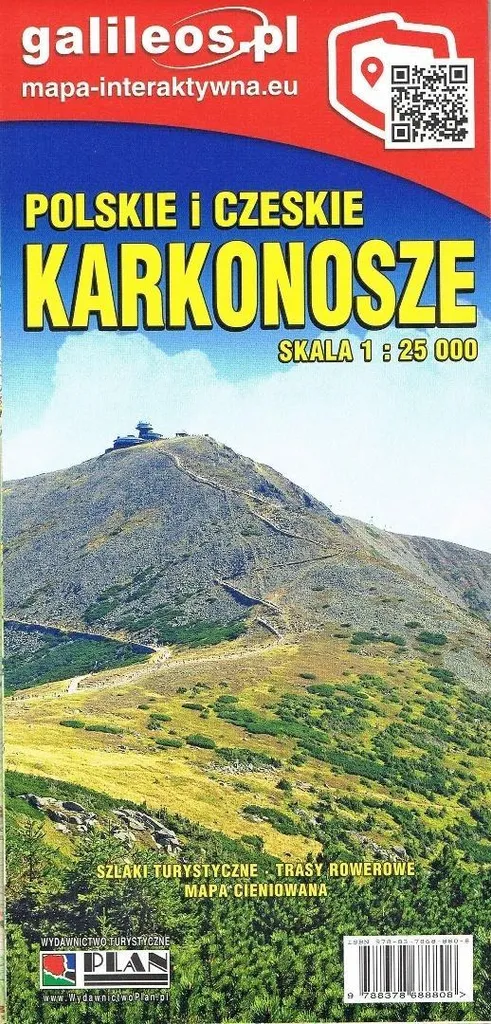 Mappa Topografica Karkonosze - Carta Sentieri Polonia Cechia 1:50.000