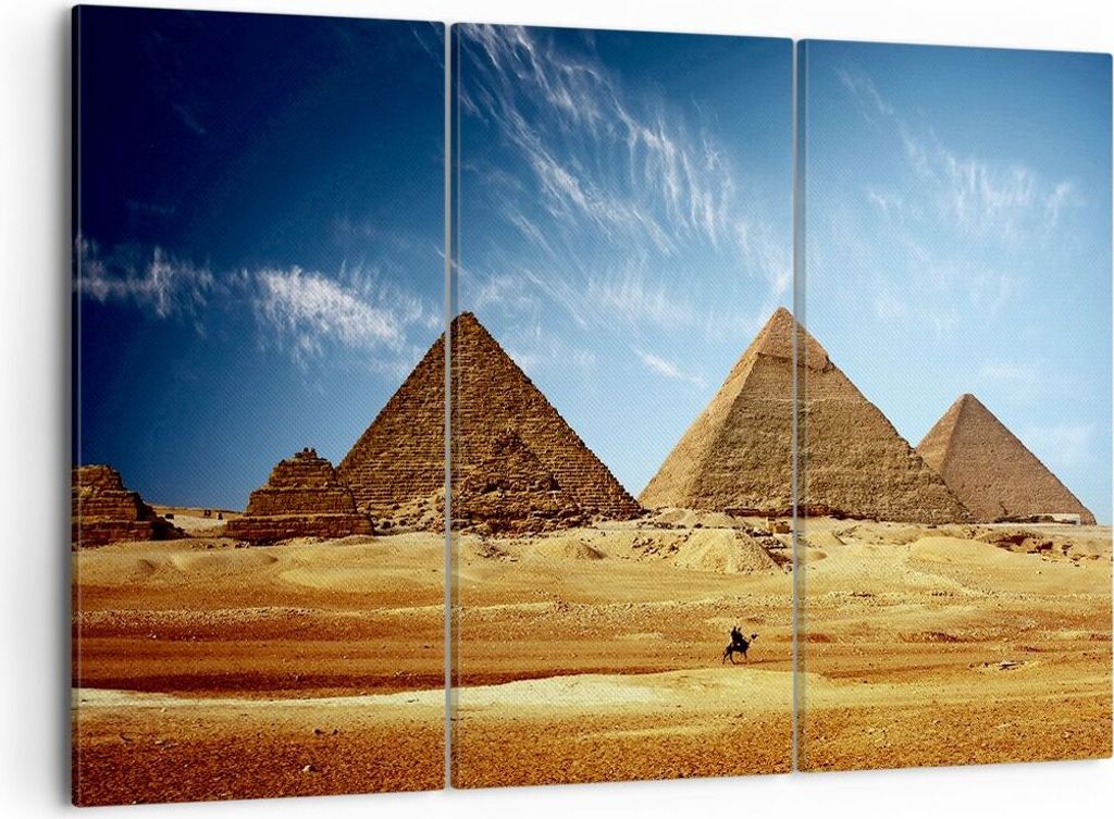 Bild auf Leinwand - Leinwandbild - Pyramide Wüste Sand - Produktbild 