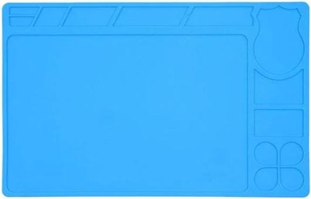 Sequre Lötunterlage Arbeitsmatte Silikon 330×210mm Blau