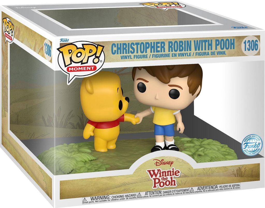 Disney Winnie The Pooh - Christopher Robin with Pooh 1306 Special Edition - Funko Moments Pop!
