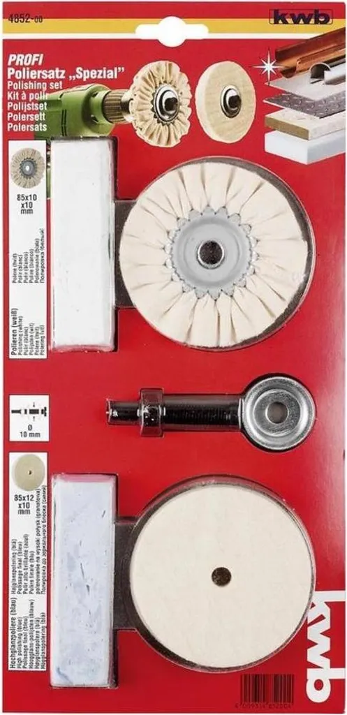Set de polissage Kwb anti-rayures pour éliminer l'aspect terni