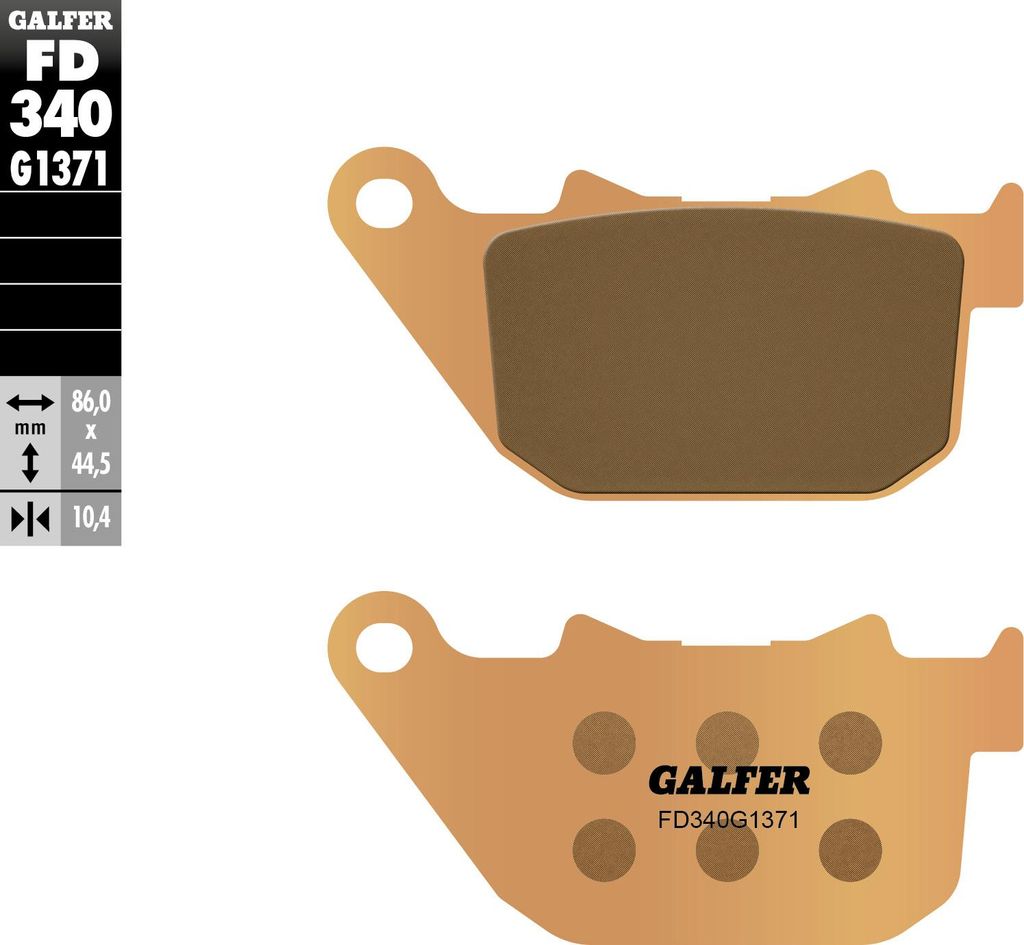 Galfer Bremsbeläge fd340 Bremsbelag fd340 g1371 Sint.Metal Street