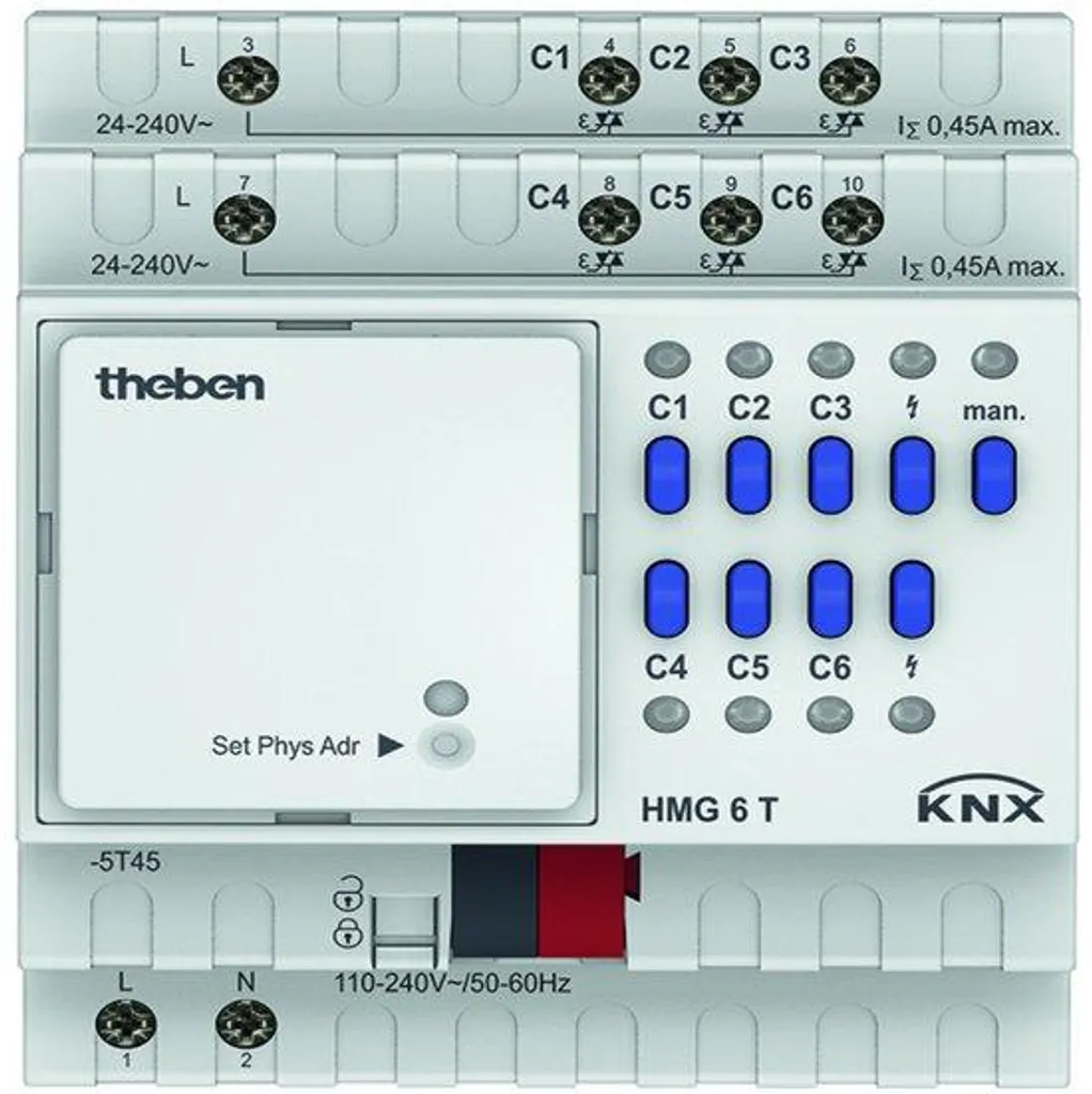 Module KNX HMG 6 T MIX2 pour corriger les variations de température 6 zones