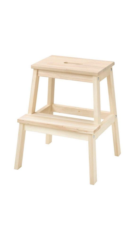IKEA Tritthocker BEKVÄM 50 cm aus Espe MASSIVHOLZ NEU & Produktbild 