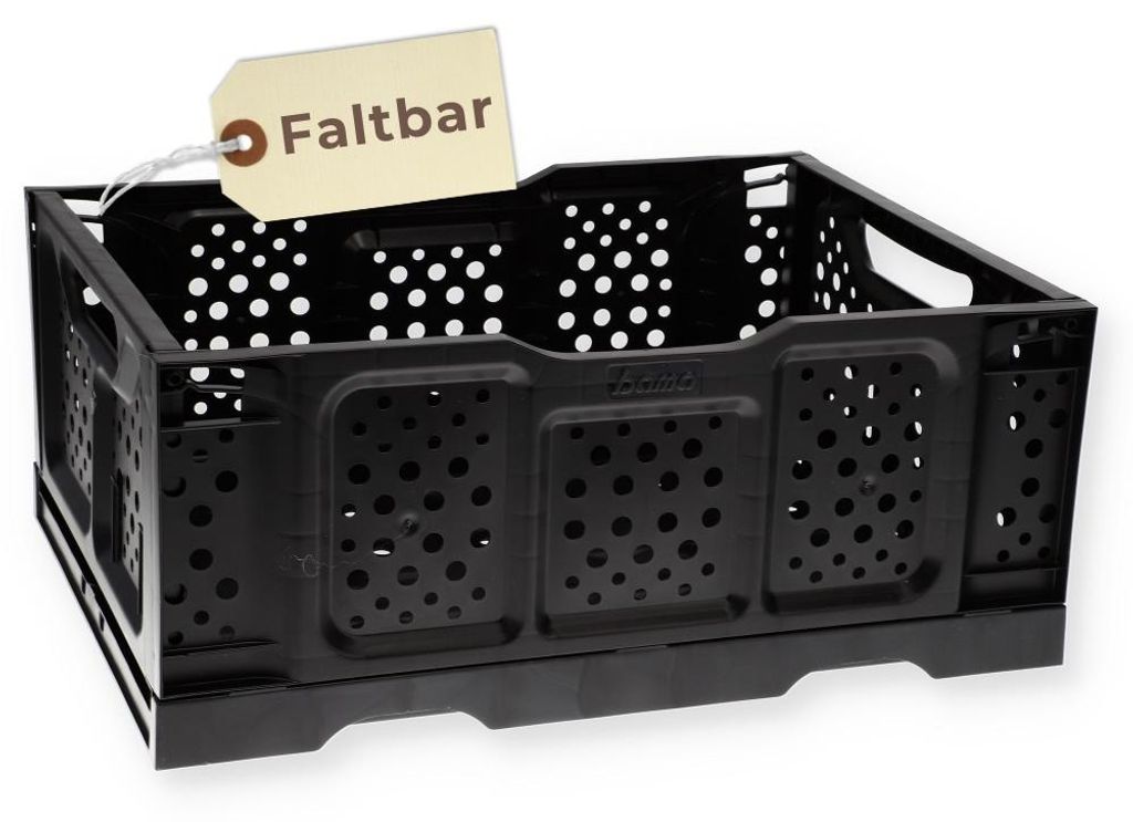 Klappbox faltbar stabil Aufbewahrungsbox Einkaufskorb Produktbild 