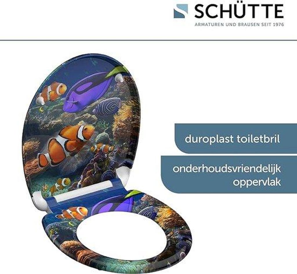 Toilettensitz aus Duroplast mit Schnellverschluss