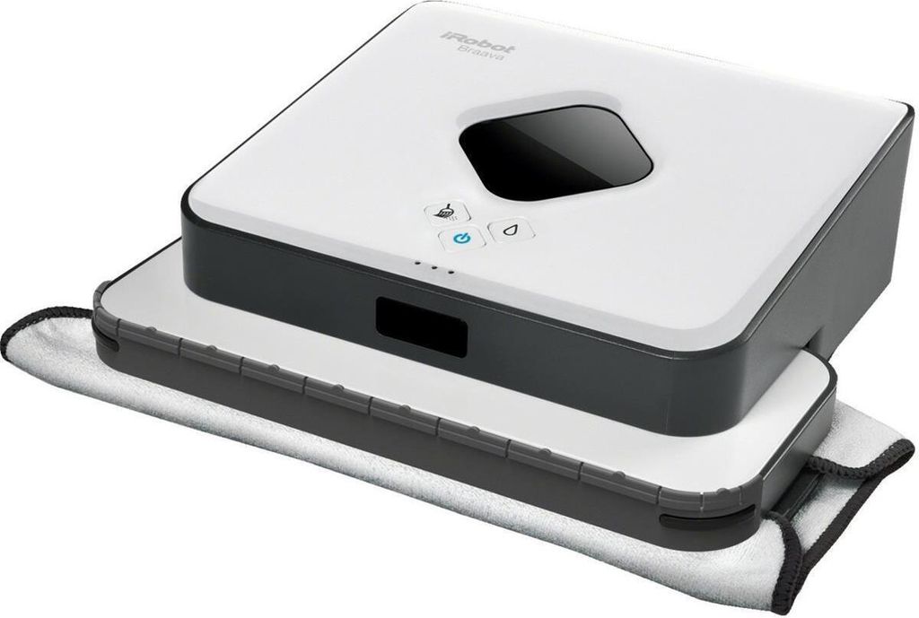 iRobot Braava 390t, Černá, Bílá, Plast, Čtverec, Nikl-metal Obrázek produktu 