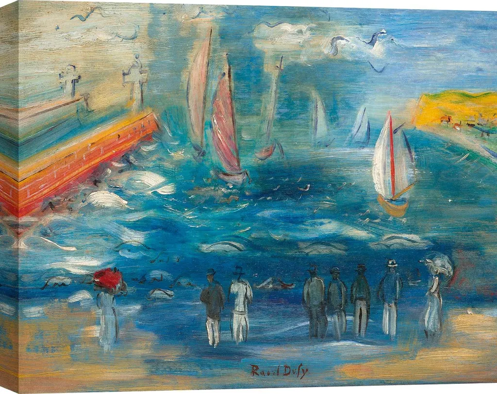 Toile Raoul Dufy 70x50 cm : Finition Anti-UV pour une Déco Durable Pro