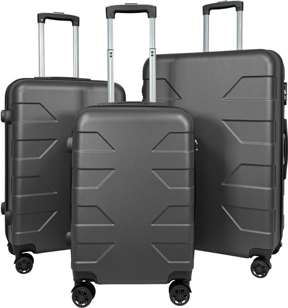 My Travel Bag Barcelona ABS Reisekoffer Anthrazit 3er Set Produktbild 