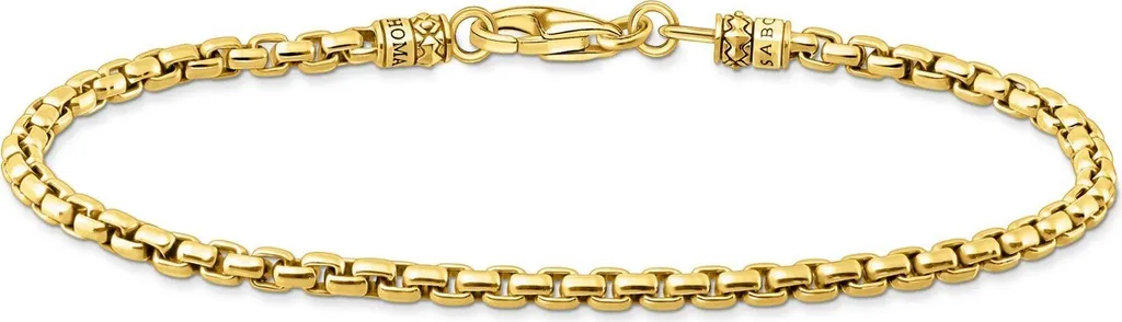 Gourmette Thomas Sabo en Argent Massif 925 avec Mailles Unies de 19 cm