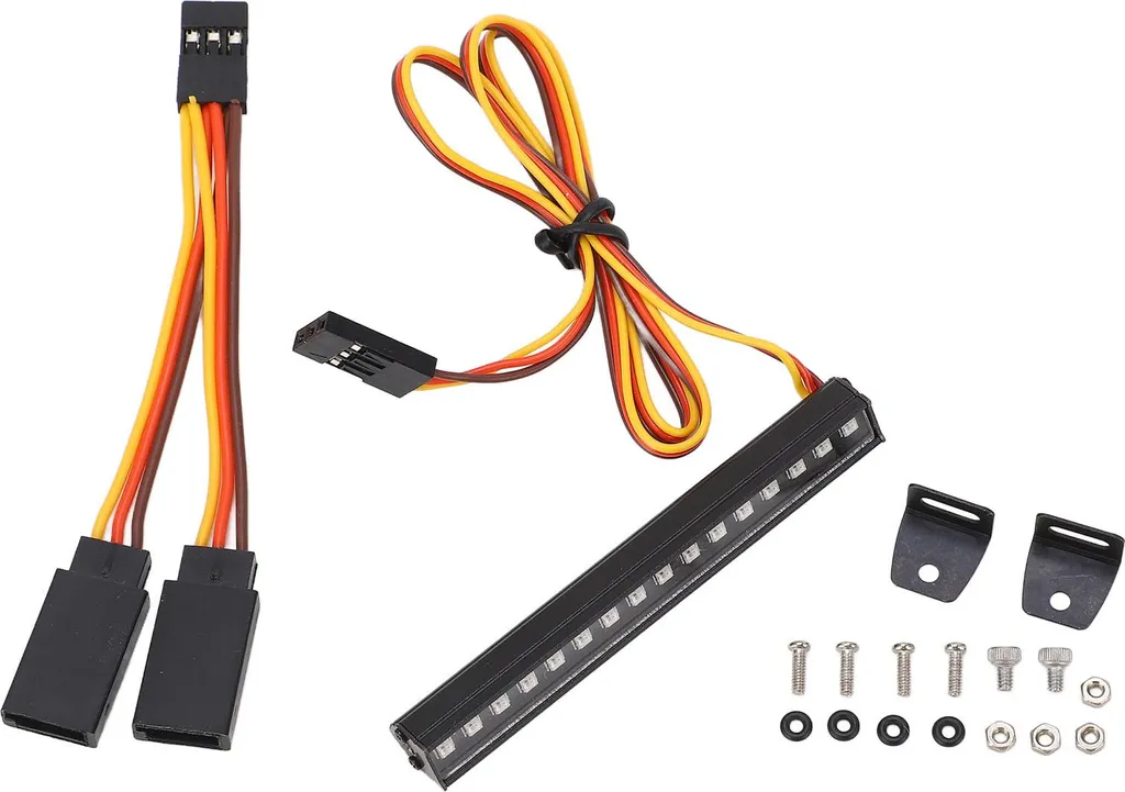 RC Bar Tetto Kit luci LED 16LED RGB Multi Mode Luce Aggiornamento Parti per Traxxas 1/18 Auto