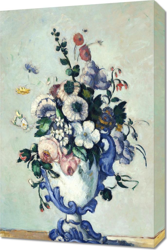 Bild 40x60cm Rokoko Vase, Paul Cezanne Vintage für das Wohnzimmer