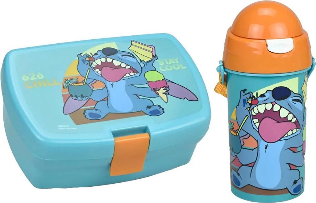 Disney Lilo und Stitch 2 tlg. Lunch Set Brotdose Produktbild 