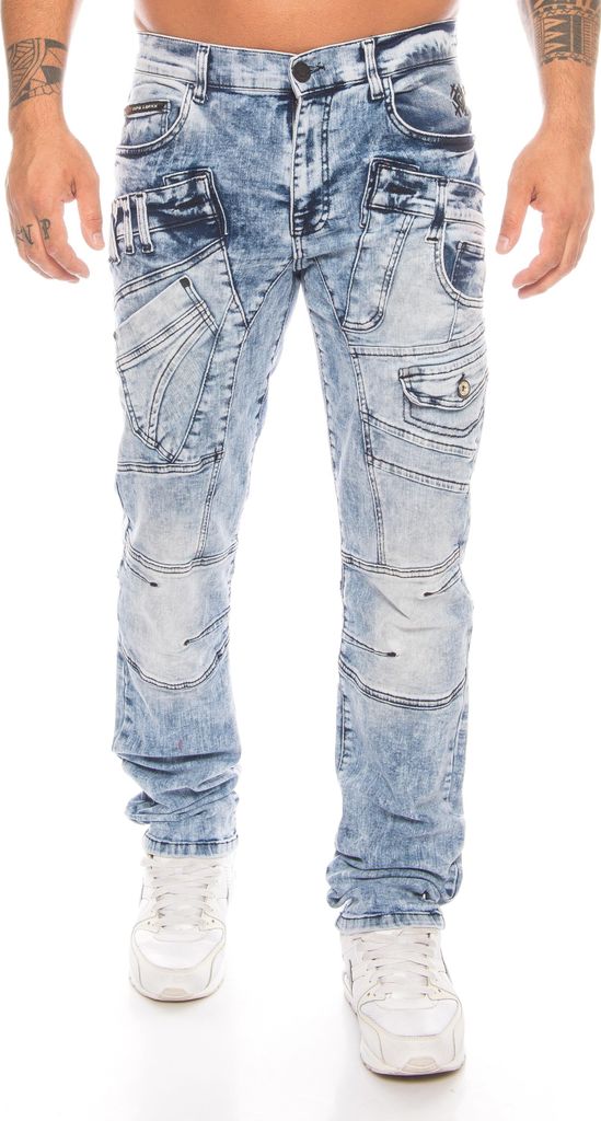 Cipo & Baxx Herren Jeans BJ5980 Blau, W33/L34