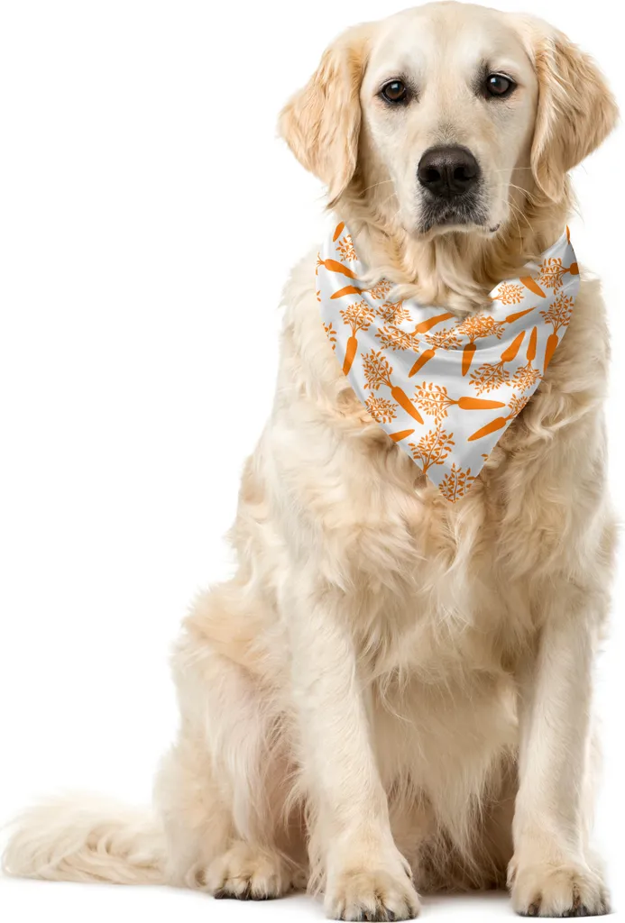 Bandana Cane ABAKUHAUS 55x55 cm Lavabile - Resistente Motivo Carota