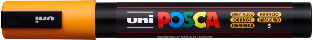 POSCA uni PC-5M, 1 Stück(e), Orange, Rundspitze, Schwarz, Orange, Medium, 1,8 mm