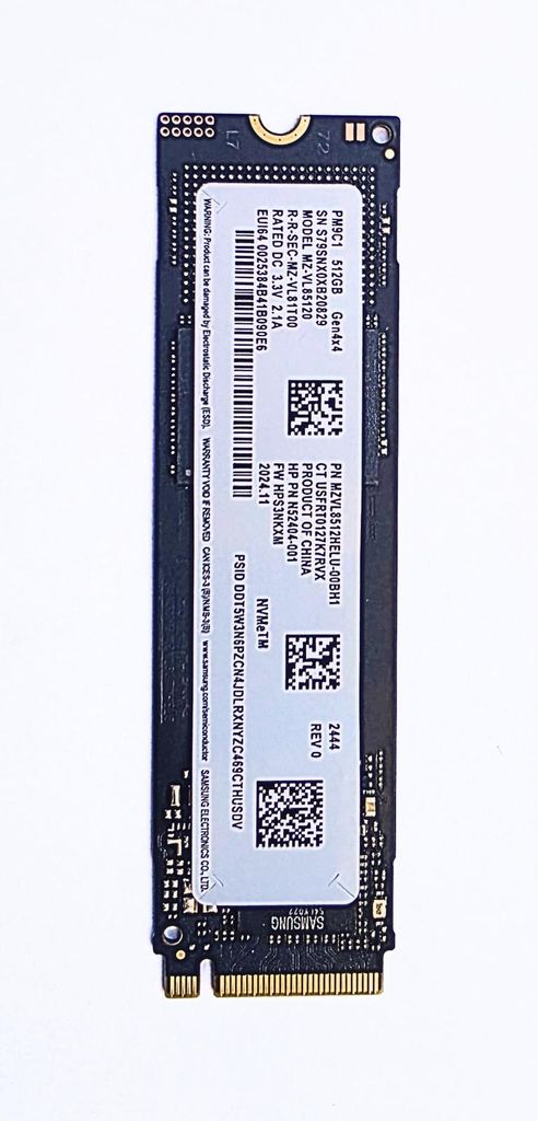 Samsung 512GB SSD M.2 PCIe NVMe Notebook/PC Produktbild 