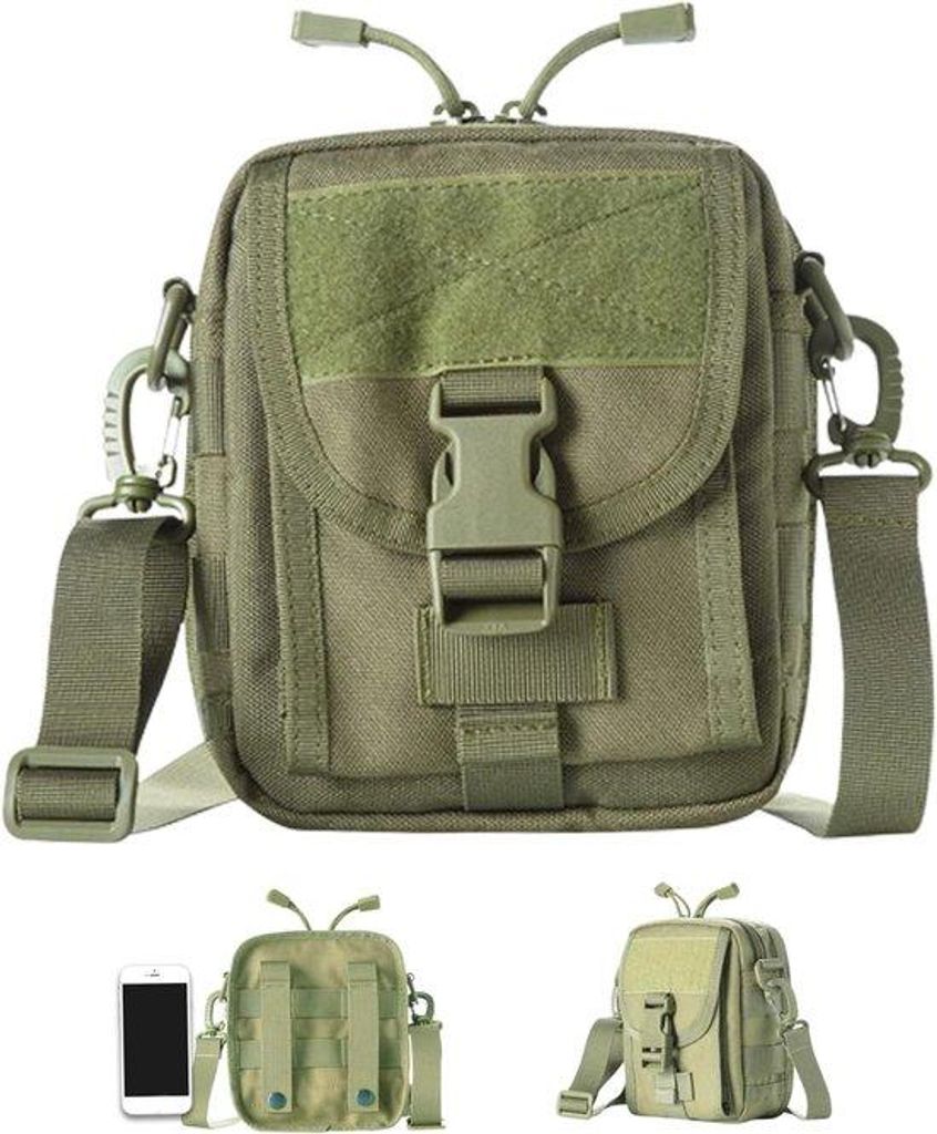 Mannen EDC-Tas, kleine, met kaarthouder, voor Gadget, Smartphone