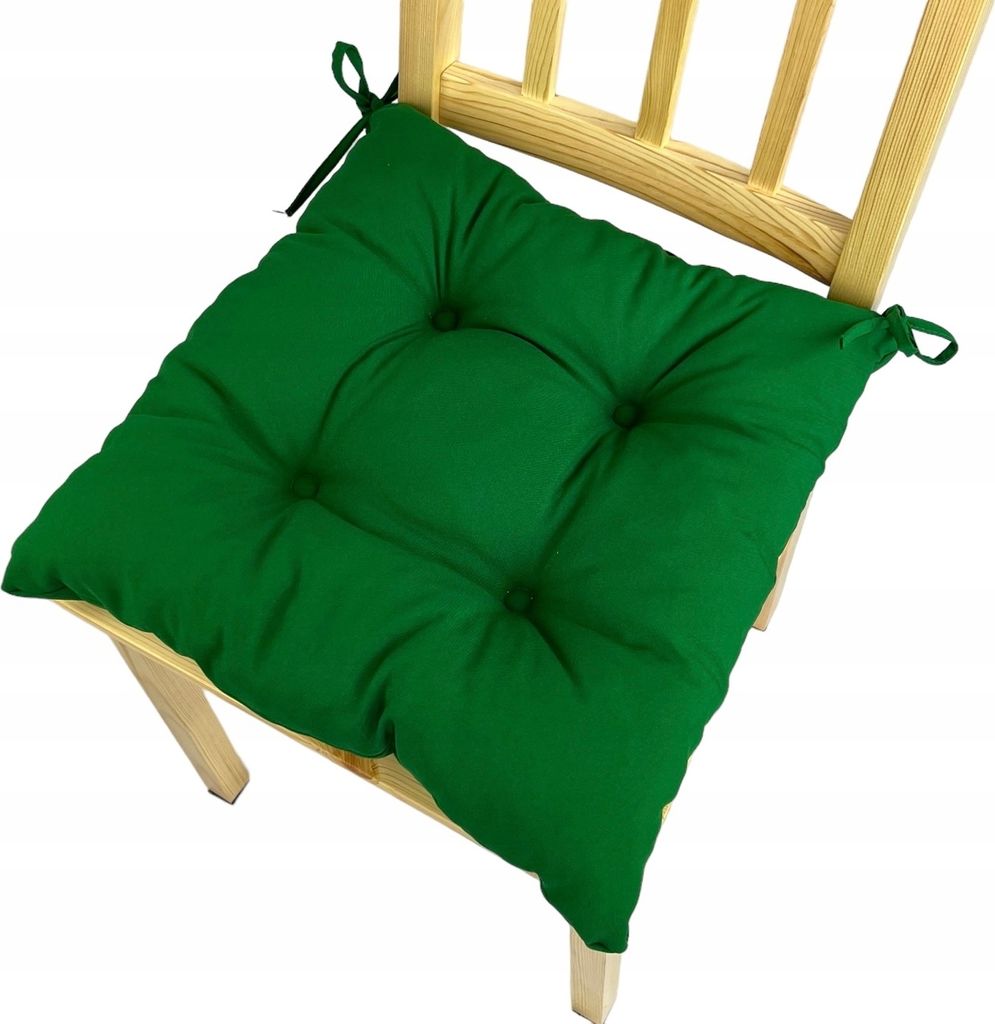 Stuhlkissen, Trapezförmiges Stuhlkissen, Sitzkissen, Grün, 40x35x40x8 cm, Kissen für Heimstühle und Gartenmöbel, Gartenkissen,