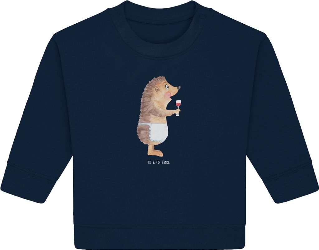 Mr. & Mrs. Panda Organic Baby Pullover Igel Wein 6. - 12. Produktbild 