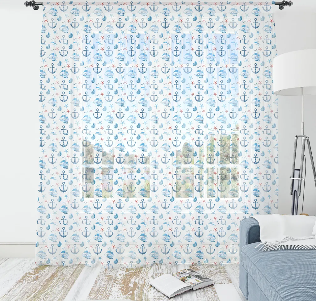 Arazzo Marino ABAKUHAUS 210x274cm: Decorazione Lavabile Satin Blu