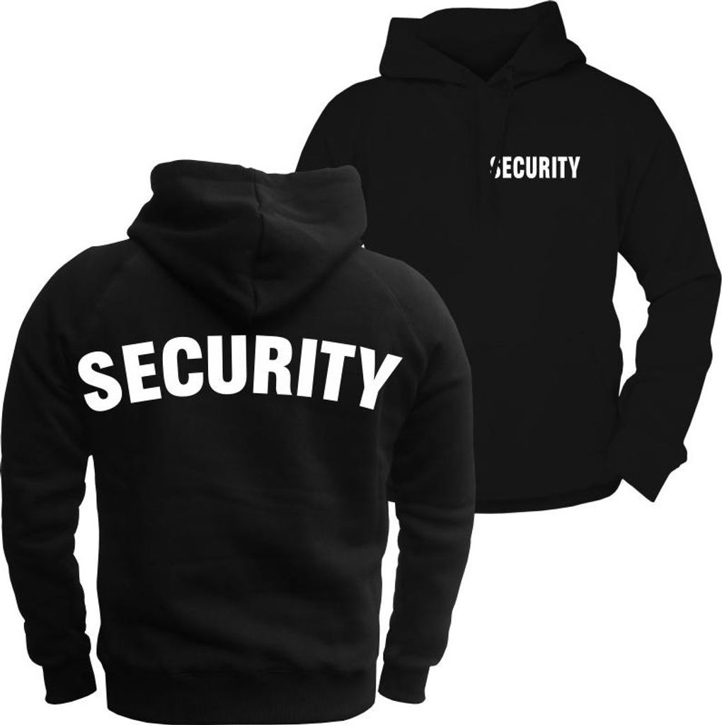 Herren Kapuzenpullover Security