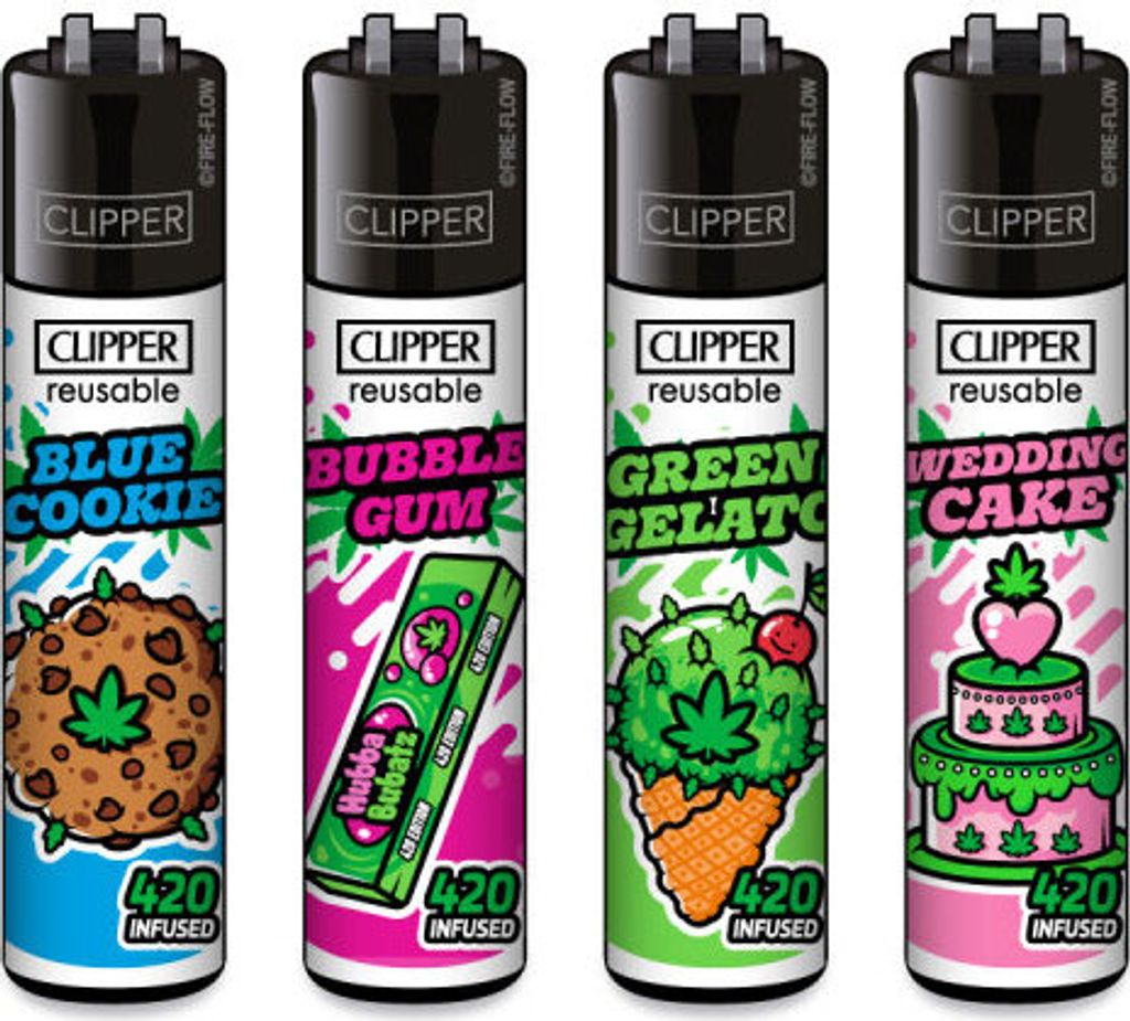 Clipper Reibrad Feuerzeuge Sweeds #2, 4 Stück Produktbild 