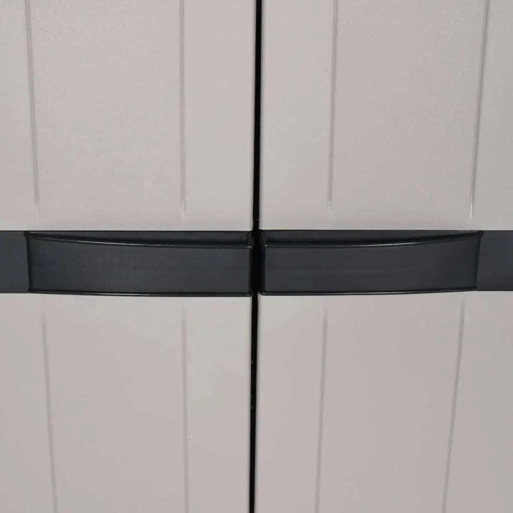 Armoire de jardin étanche 165 cm en PP pour protéger vos outils du vol - 7