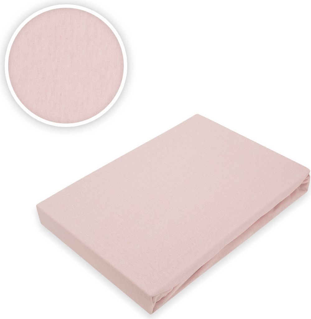 Jersey Spannbettlaken Rosa in verschiedenen Grössen 140 - 160 x 200 cm