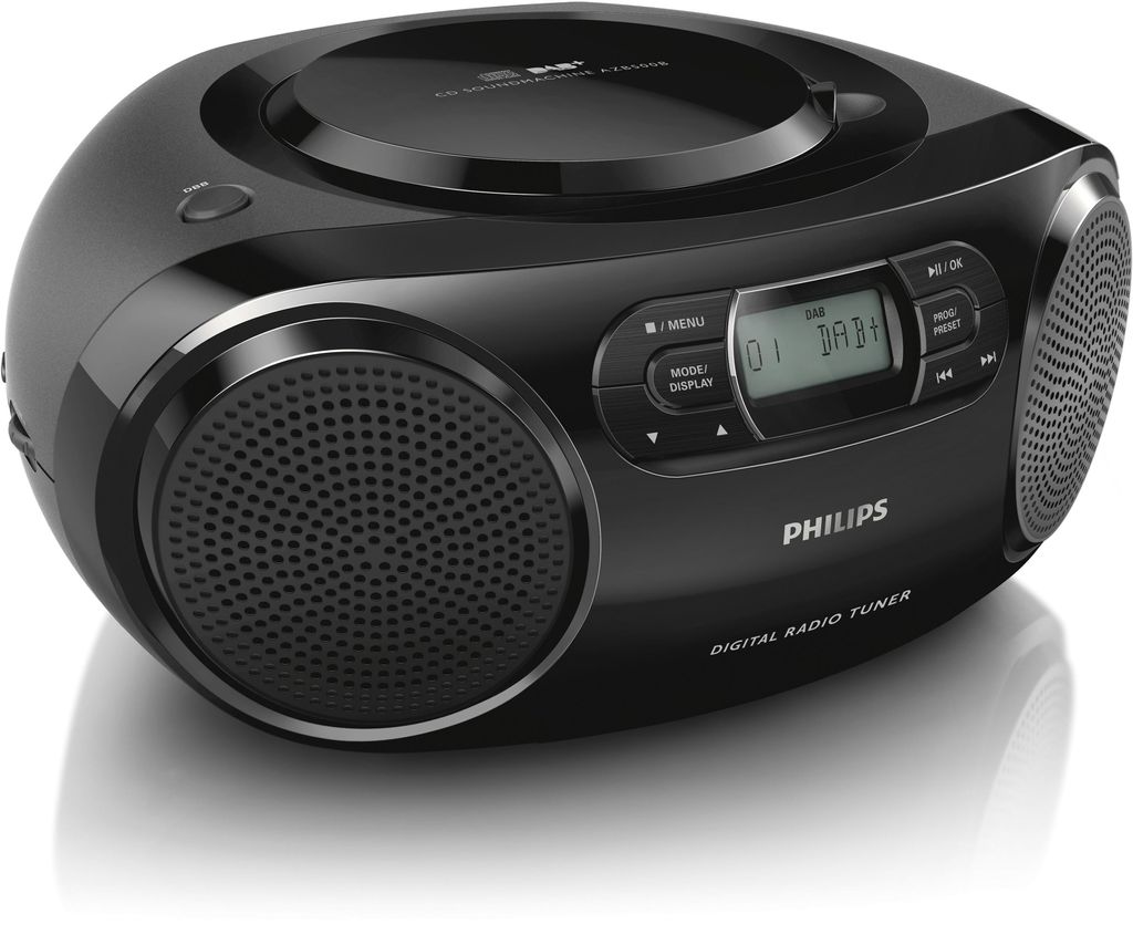 Philips AZB500, 1,85 kg, Schwarz, Tragbarer CD-Player Produktbild 