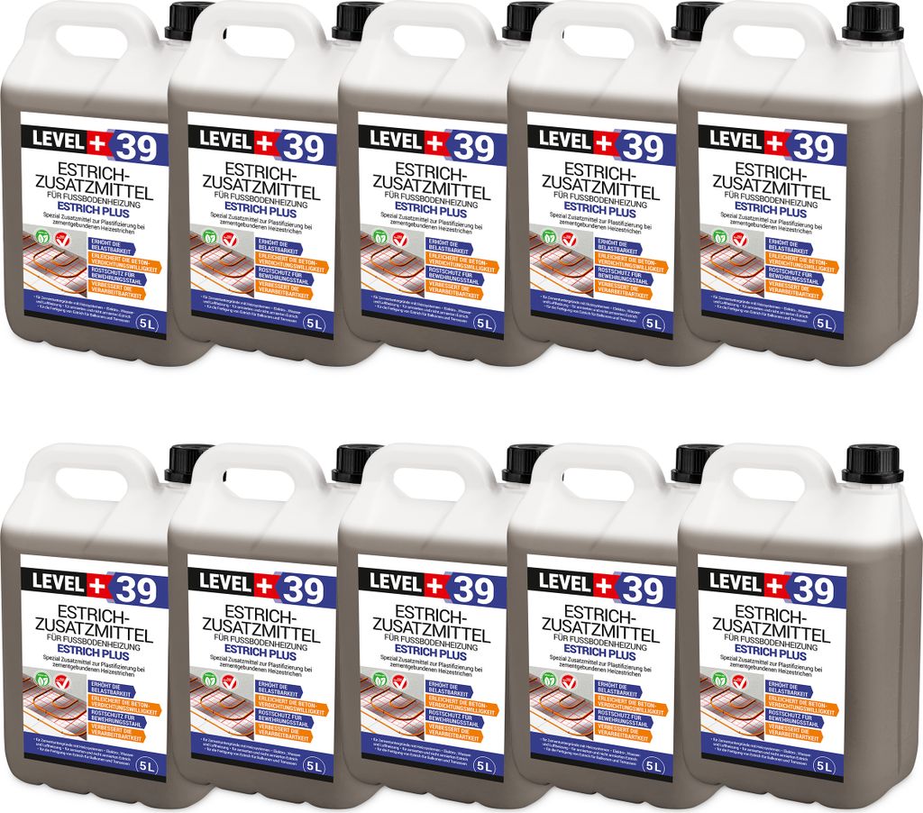 Estrichzusatzmittel 50L Fussbodenheizung Heizestrich - Produktbild 