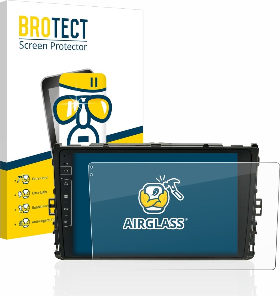 BROTECT Schutzglas für Dynavin D8-DF63 10.1" Schutzfolie Panzer Folie Glas Display Schutz klar