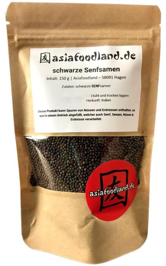 Asiafoodland - schwarze Senfsamen / braune Senfsamen - 150g Produktbild 