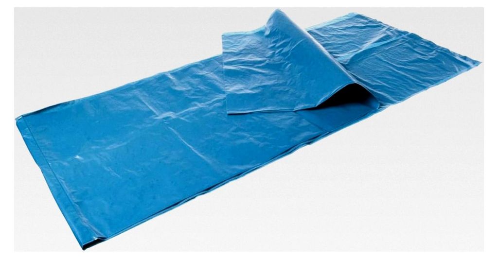 200 Abfallsäcke 200l extrastark LDPE blau T80 lose 700+200x1100mm, 180l
