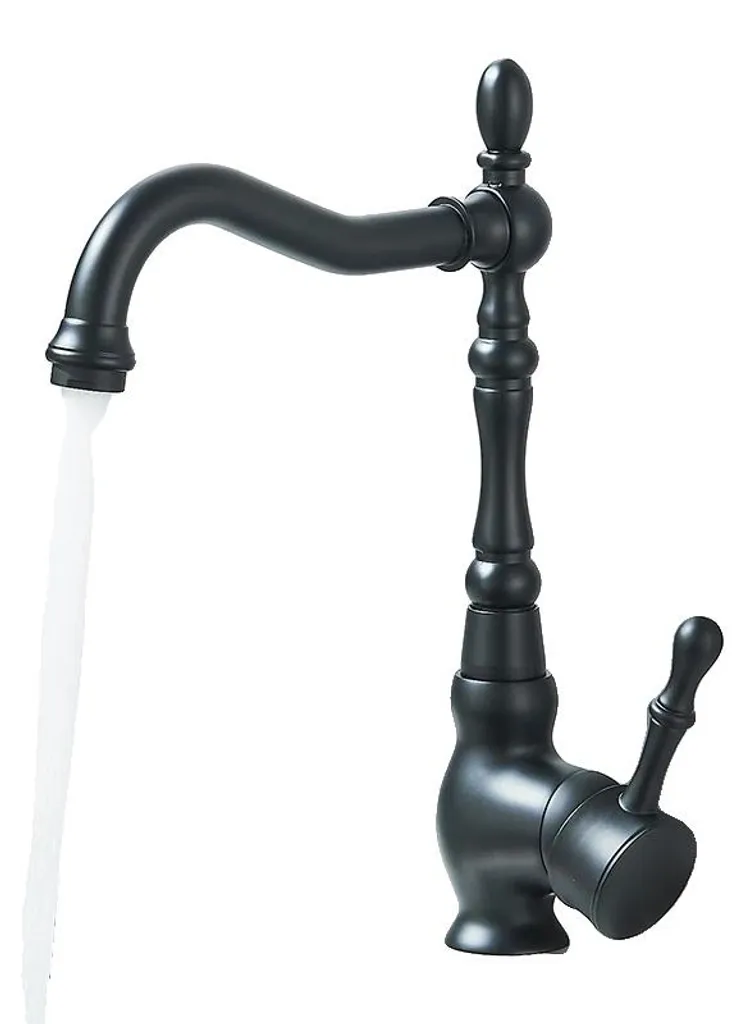 Robinet noir mat en laiton pivotant : fini les fuites et les traces