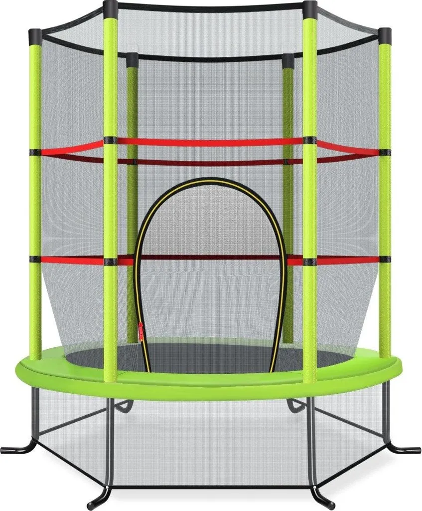 Trampoline enfant Ø140cm robuste supportant 135KG filet de sécurité