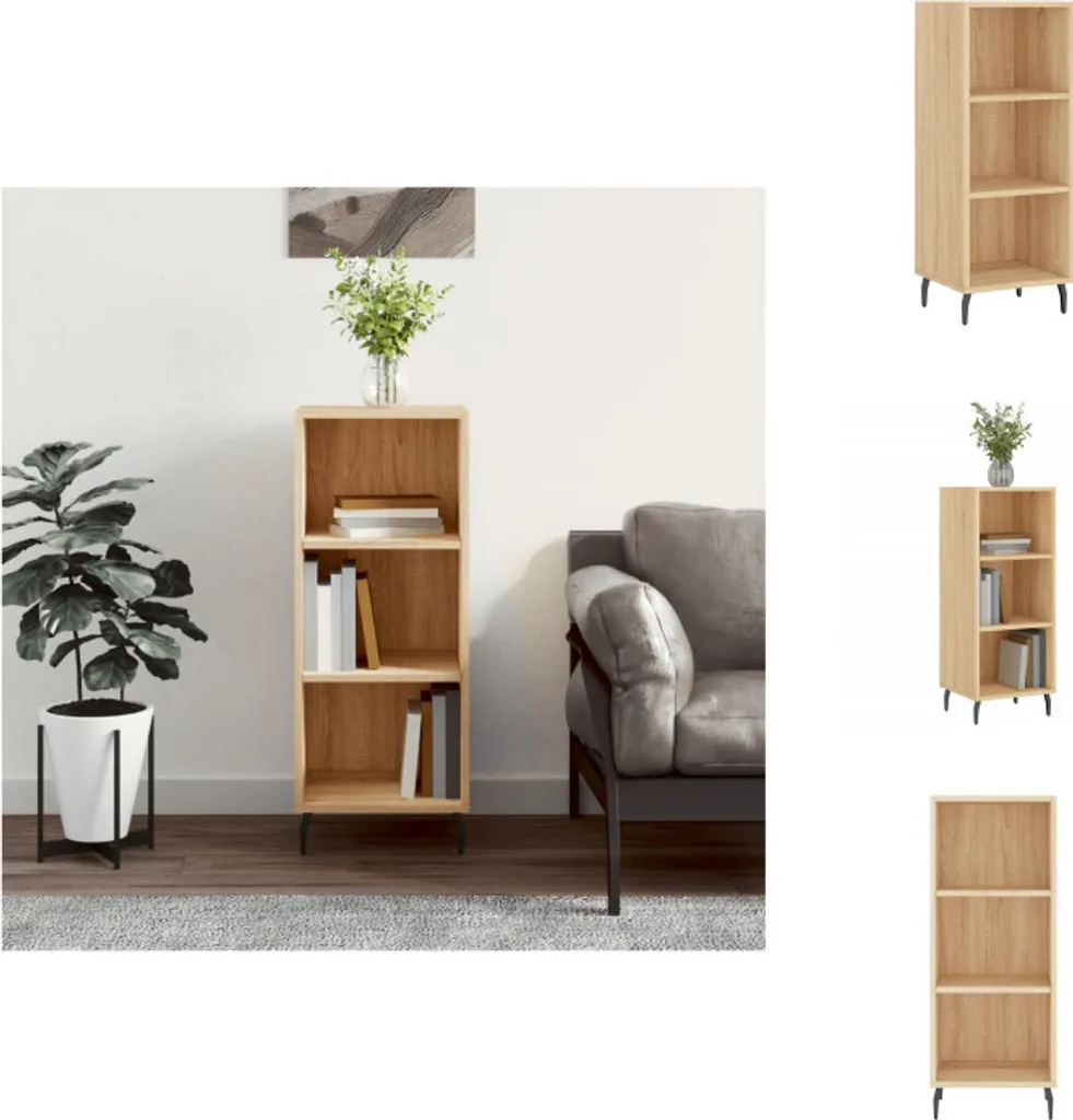Credenza Salvaspazio 34,5cm Rovere Sonoma | Mobile Multiuso vidaXL