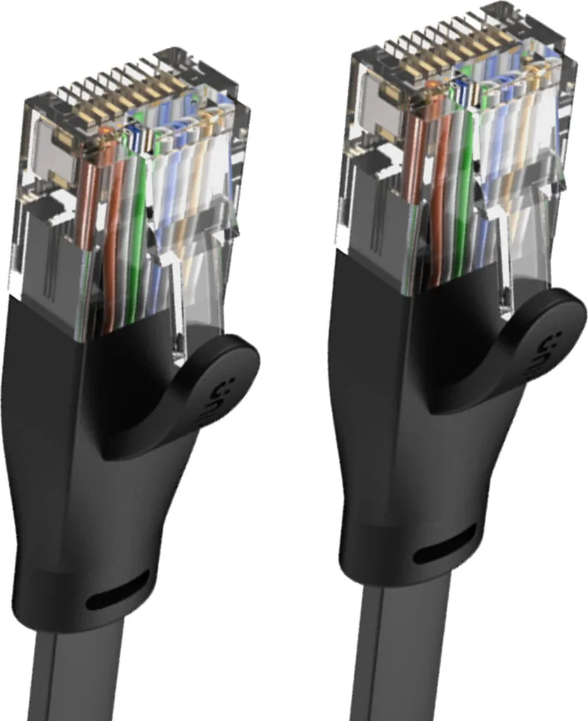 Unitek C1812GBK Patchcord Cat.6 Piatto 5m UTP | Ethernet Gigabit Nero