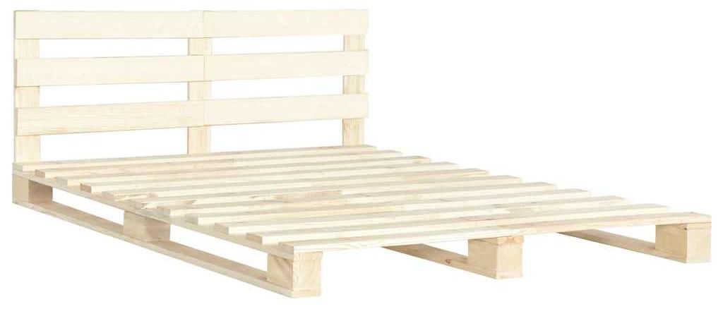 vidaXL Paletová postel z masivního dřeva borovice 200×200 Obrázek produktu 
