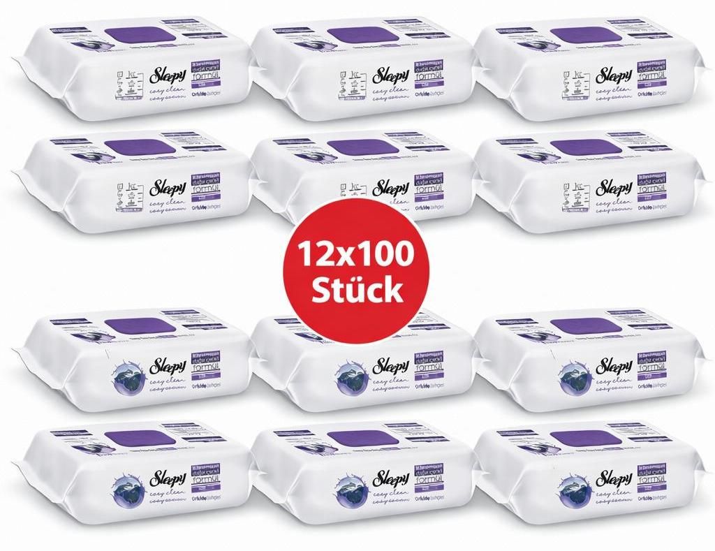 Sleepy Easy Clean Oberflächenreinigungstücher – 6x100 Orchidee + 6x100 Montain | Gastro Bedarf