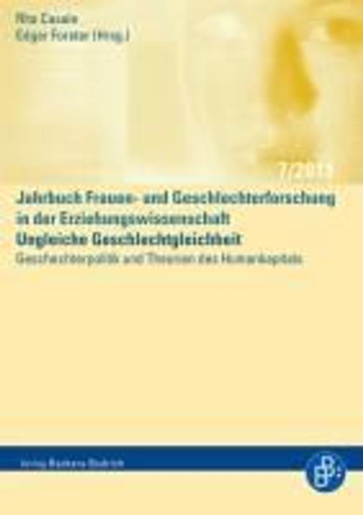 Ungleiche Geschlechtergleichheit. Geschlechterpolitik und Theorien des Humankapitals