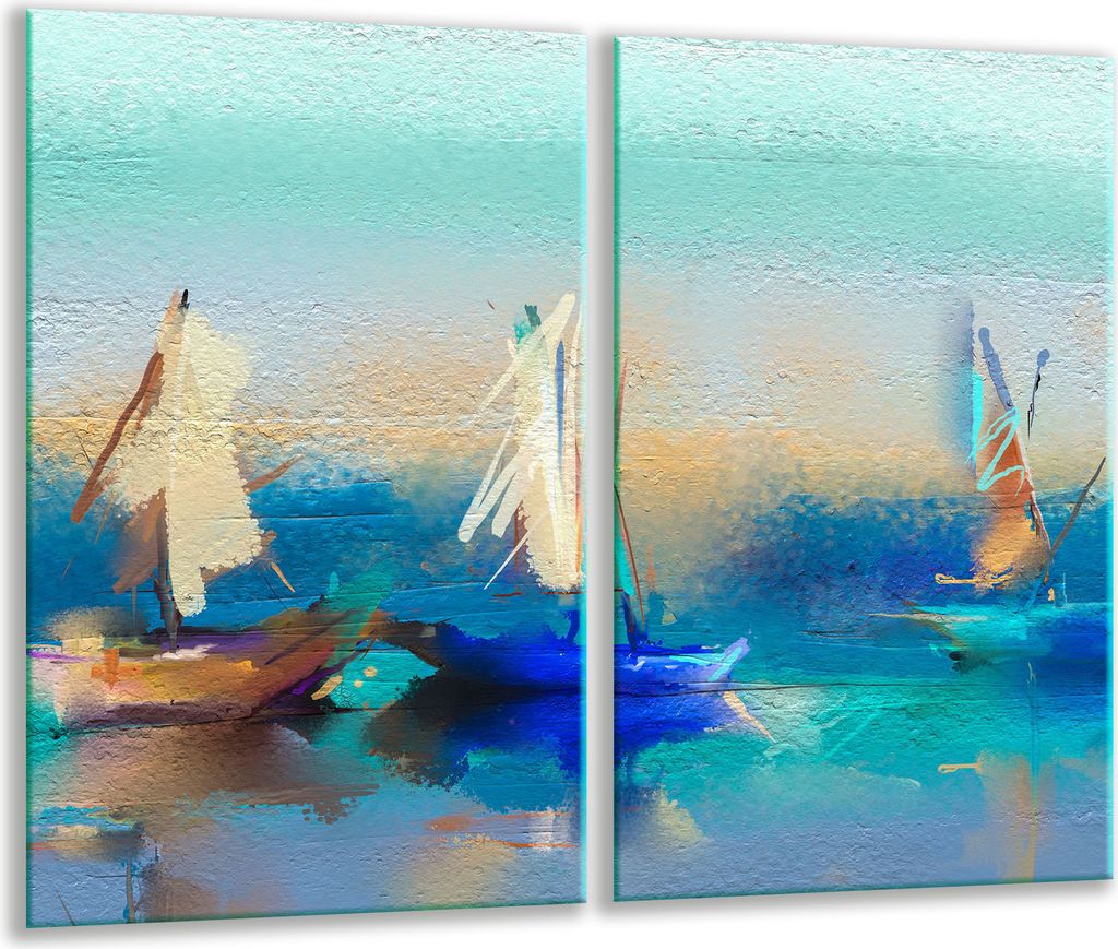 Herdabdeckplatten 2 teilig 30x52 Glaskeramikfeld Abdeckung Glas Boot