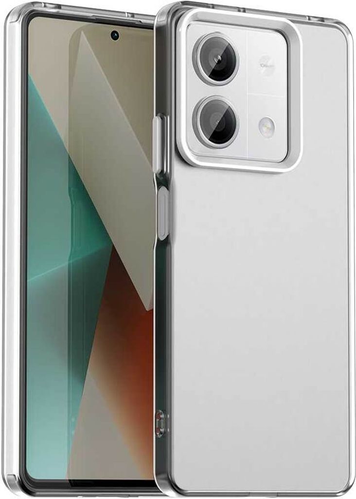 Handyhülle für Xiaomi Redmi Note 13 5G / Poco X6 Neo 5G Schlank Durchscheinend Matt Stoßfest Schutzhülle Weiß