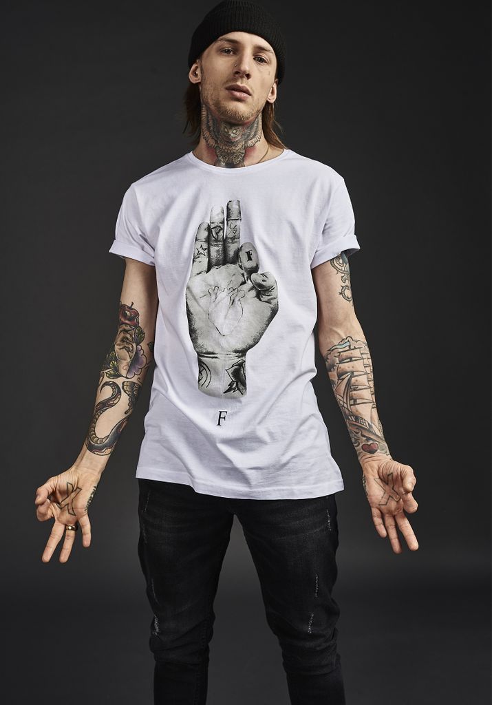 Merchcode T-Shirt FMS Sign Tee White-S Produktbild 