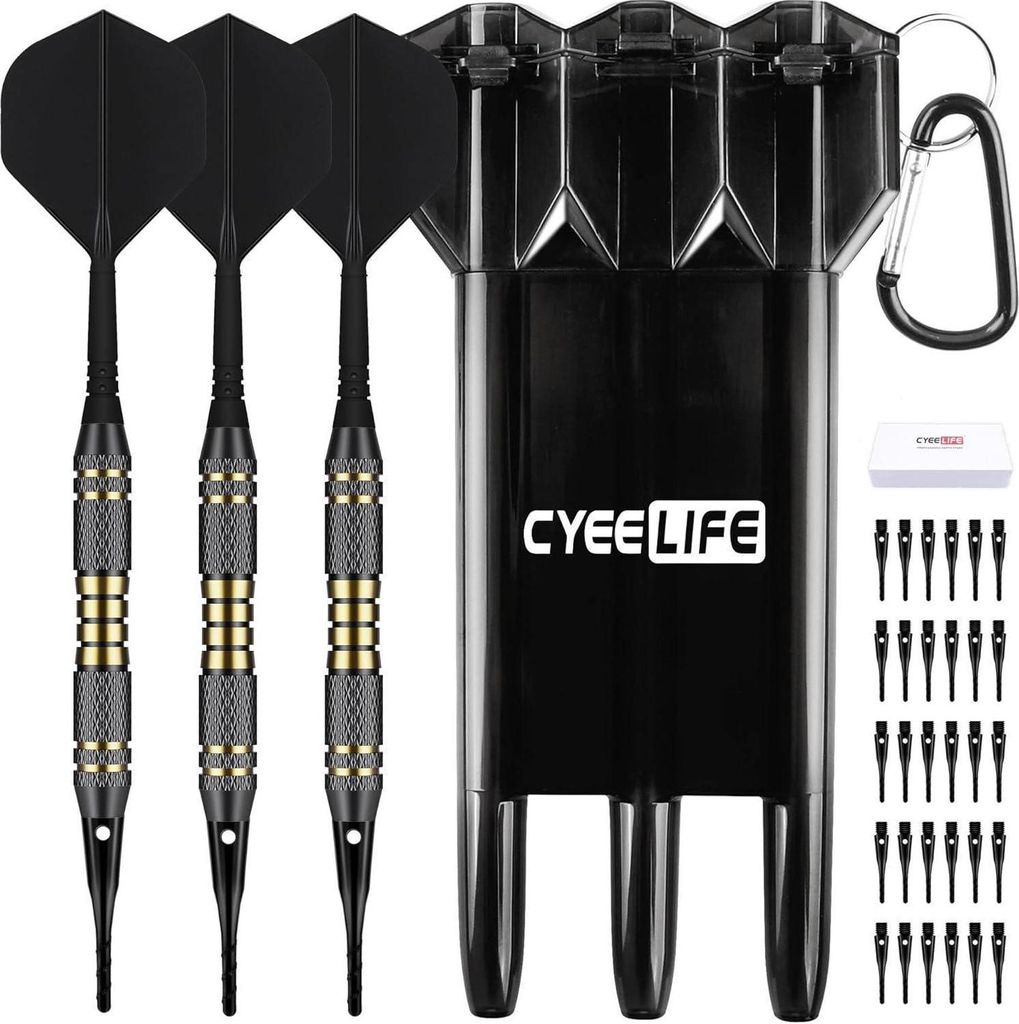 Súprava šípok CyeeLife s plastovým hrotom a 30 ks Obrázok produktu 