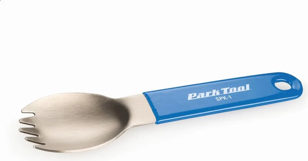 Cuillère-Fourchette Inox Bleu Résistante pour Cyclotourisme et Bivouac